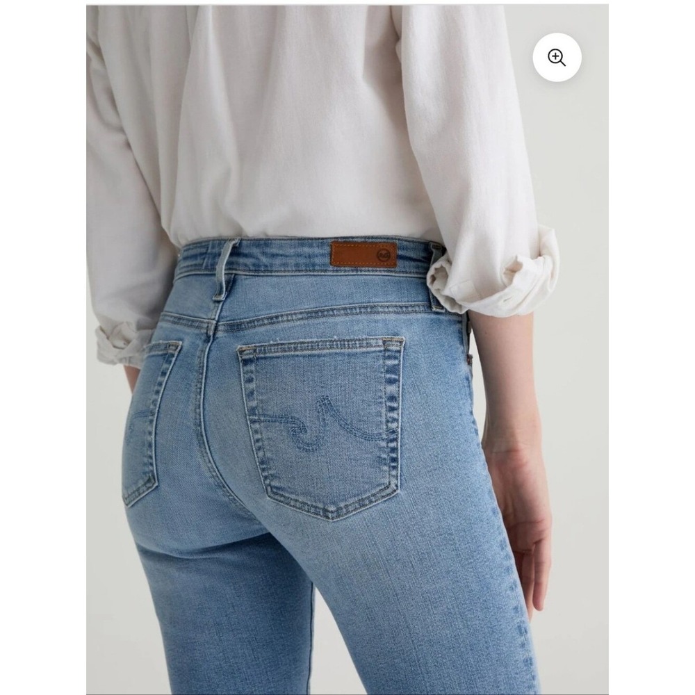 AG Adriano Goldschmied Tomboy Crop Jeans Womens 25 Light Wash  Relaxed